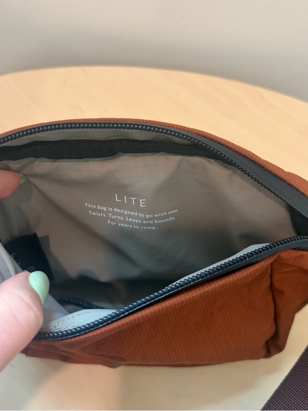 Bellroy Lite Belt Bag Clay Orange Grey Crossbody Fanny Pack 1.8L Lightweight - Picture 7 of 10